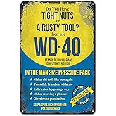 ZYPENG Room Man Cave Art Decorations Metal Sign Wall Decor Tin Signs Do You Have Tight Nuts Or A Rusty Tool? Vintage Garage 8 x 12 inches