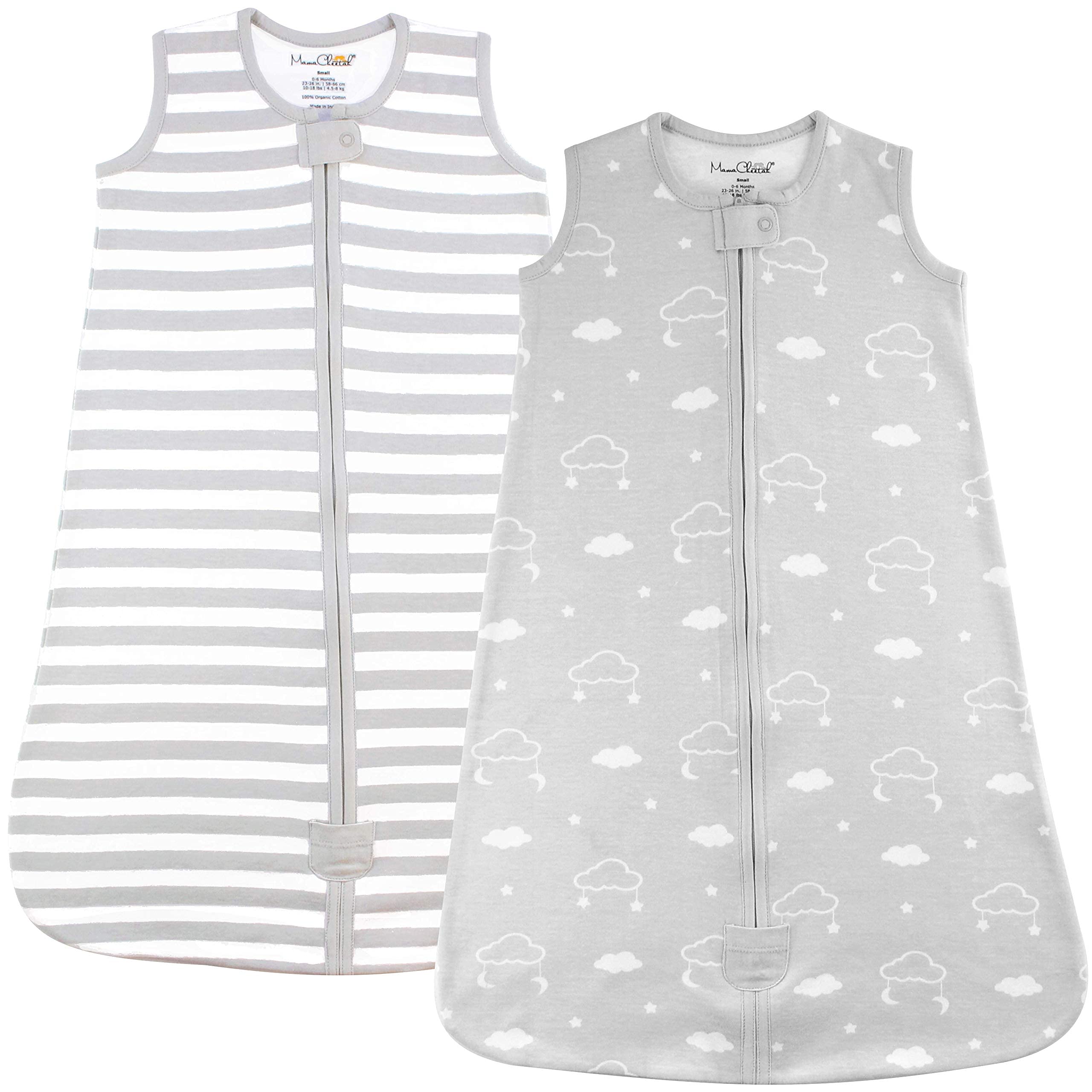 Mama Cheetah Baby Sleep Sack 0.5 TOG, Organic Cotton Baby Wearable Blanket with Two-Way Zipper, Swaddle Transition Baby Sleeping Bag for Newborn Infant Toddler Boy Girl, 12-18 Months — image 1