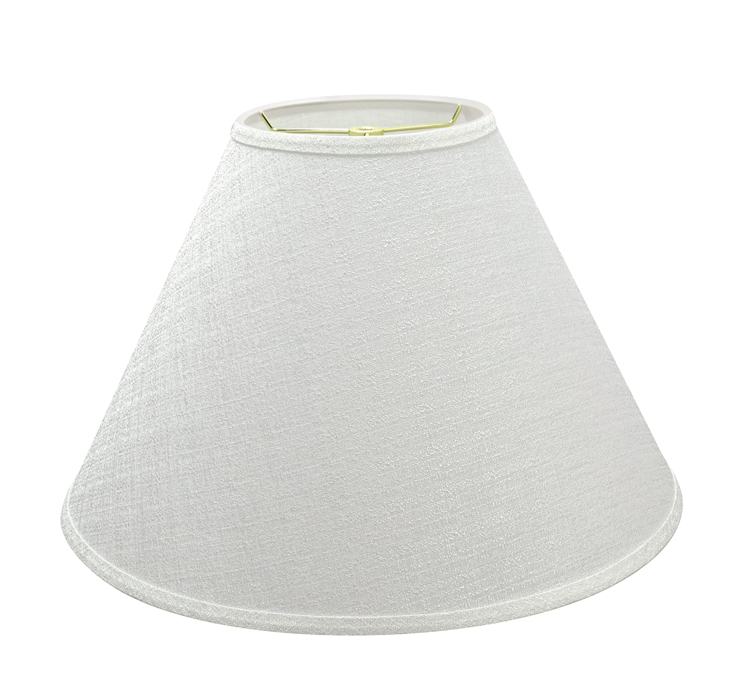 Photo 1 of ***DAMAGED - SHADE BENT*** Aspen Creative 32773 Transitional Hardback Empire Shaped Construction Off White, 18" Wide (7" x 18" x 12 1/2") Spider Lamp Shade
