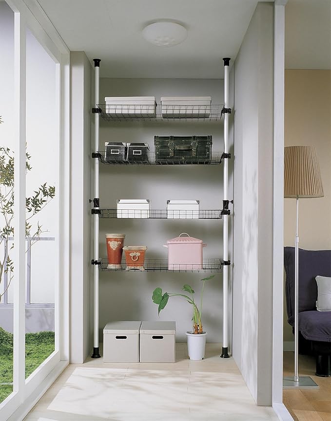 SoBuy® FRG105, Kleidungsorganisationssystem mit Teleskopstangen