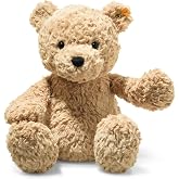 Steiff Jimmy Teddy Bear &ndash; Soft Cuddly Friends, Premium Plush Stuffed Animal Toy for Kids (Light Brown, 16")