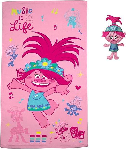 trolls hooded towel