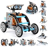 Lucky Doug 12-in-1 Solar Powered Robot Building Kits Toys | Boys Ages 8-13, STEM Kit, DIY Educational Science Building Set, 190+ Pieces