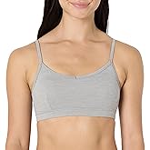 Amazon Essentials Women's Active FormFlex Buttery Soft Light Support Heathered Spaghetti Strap Yoga Sports Bra