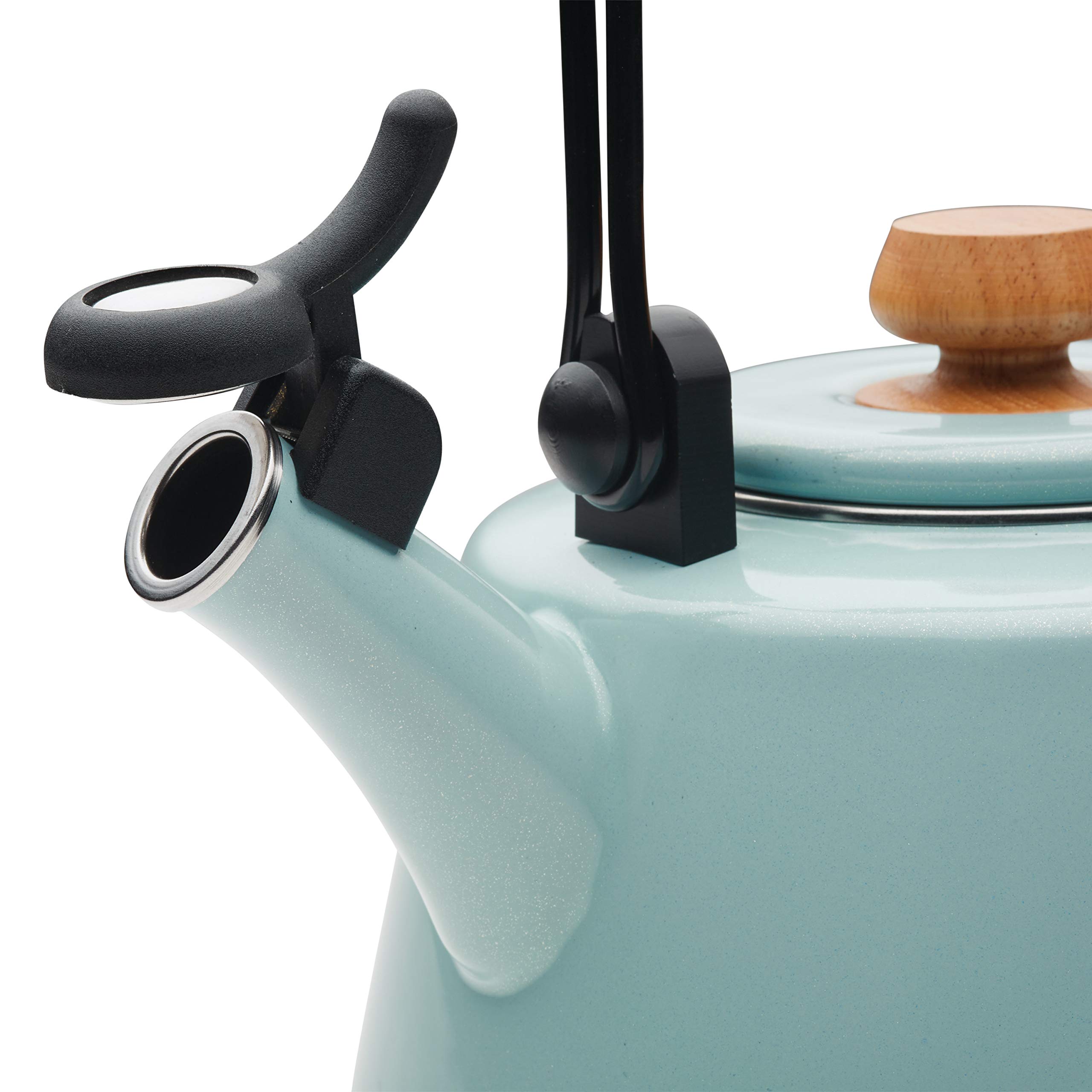 Rachael Ray Enamel on Steel Whistling Kettle/Stovetop Teakettle/Tea Pot