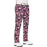Royal & Awesome Mens Golf Pants, Golf Pants Men Relaxed Fit, Plaid Pants Men