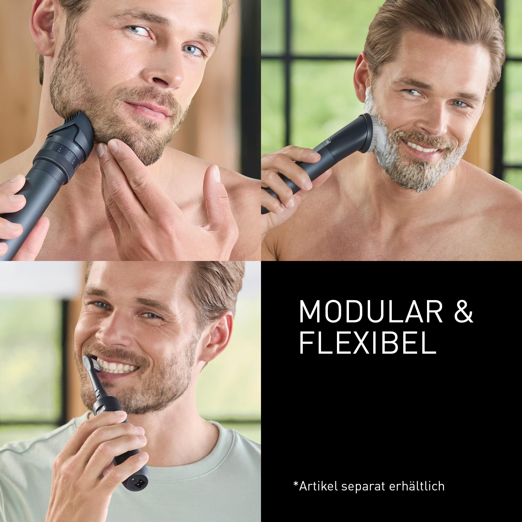 Panasonic MULTISHAPE modulares Körperpflege-System ER-CKL1, Starter-Kit, Bart- und Haartrimmer für Männer mit wiederaufladbarem Li-Ionen-Akku 3
