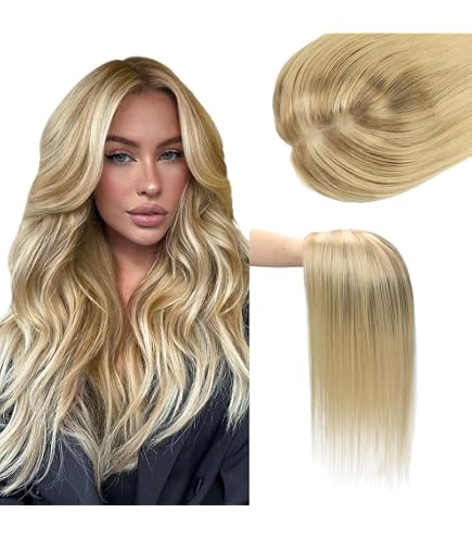 Amazon.com : Voloria 12INCH Hair Toppers for Women Real  display picture 1