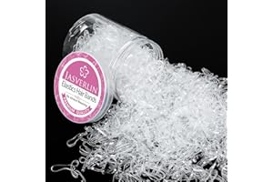 JASVERLIN Clear Elastic Hair Bands, Small Hair Ties Tiny Rubber Bands Baby Ponytail Holders for Toddler Girls 1000pcs