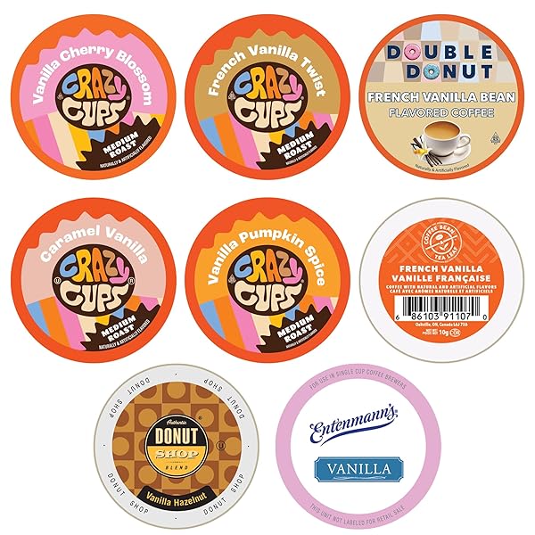 PERFECT SAMPLERS FRENCH VANILLA COFFEE PODS VARIETY PACK,...