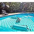 Sunrio 2025 Upgrade Giant Inflatable Floating Mat-Pool Float Lake Floats for Adults with Pool Hammock Pool Mats for Floating Swimming Pool Beach Lake for Summer Water Party