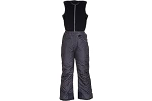 Arctic Quest Polar Fleece Water Resistant Insulated Unisex Boys and Girls Unisex Ski & Snow Bib Pants Overalls