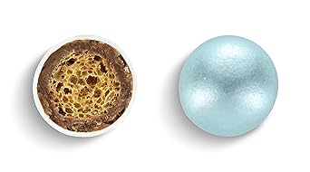 Crispydragees in Hellblau 700g, Perlmutt Glanz - Schokodragees Blau mit Knusper-Kern für Gastgeschenke zur Hochzeit, Taufe, K