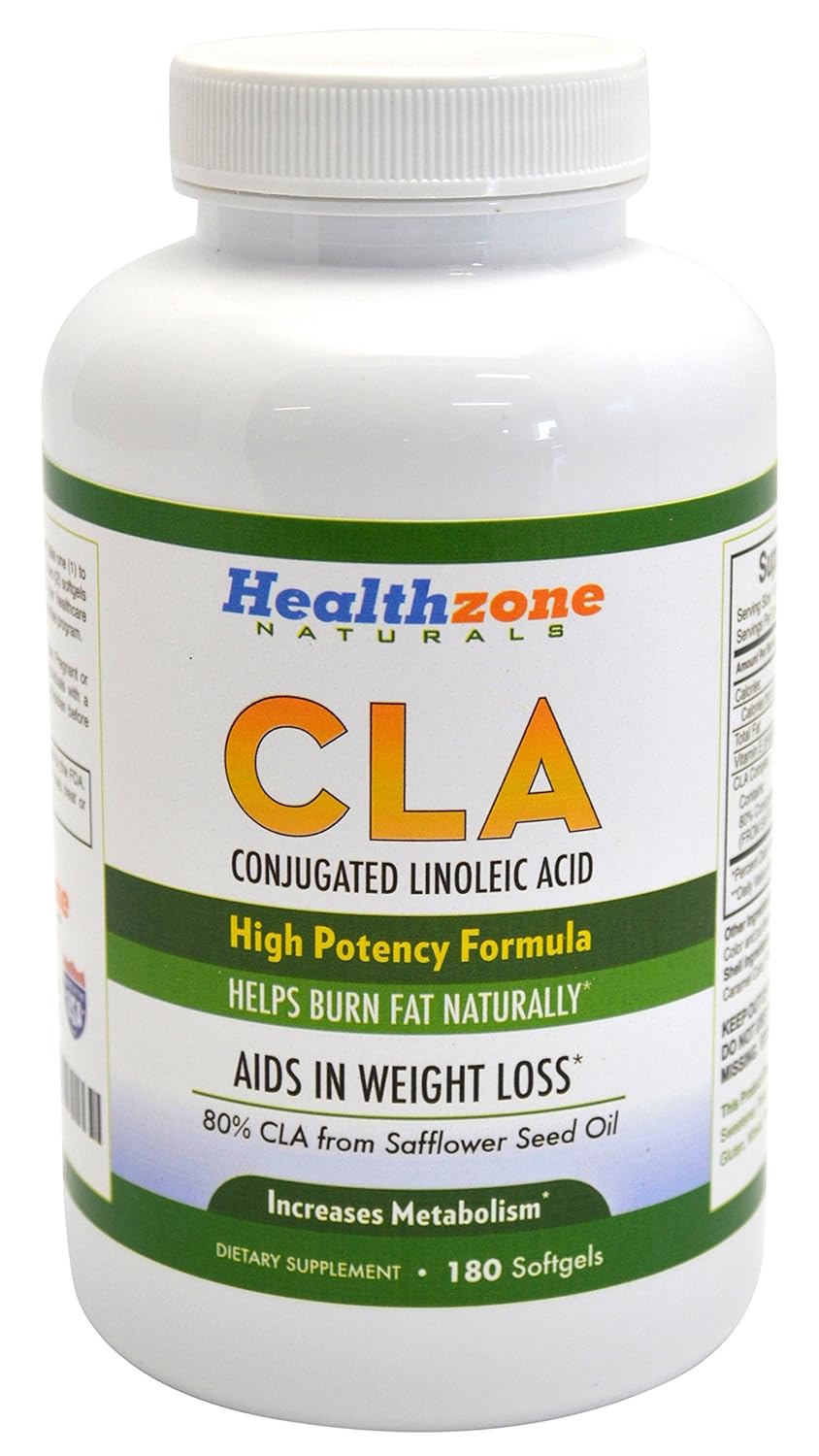 Conjugated Linoleic Acid CLA Supplement 180 1000mg Organic Safflower