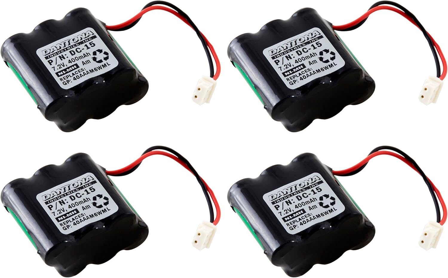 DT Systems EDT200 Dog Collar Battery ComboPack Includes 4