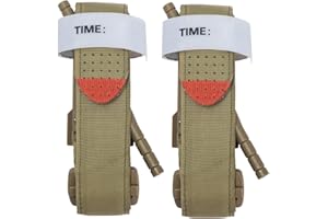 XINCA Tourniquets, 2 Pack Fastest, Safest, Most Effective Tourniquet, First Aid Tactical Life Saving Hemorrhage Control, Single-Handed Hemostatic Bandage