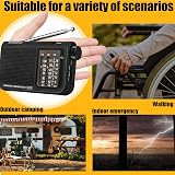 Retekess V117 Portable Radio AM FM SW 3-Band Earphone Jack Large Dial Black view 9