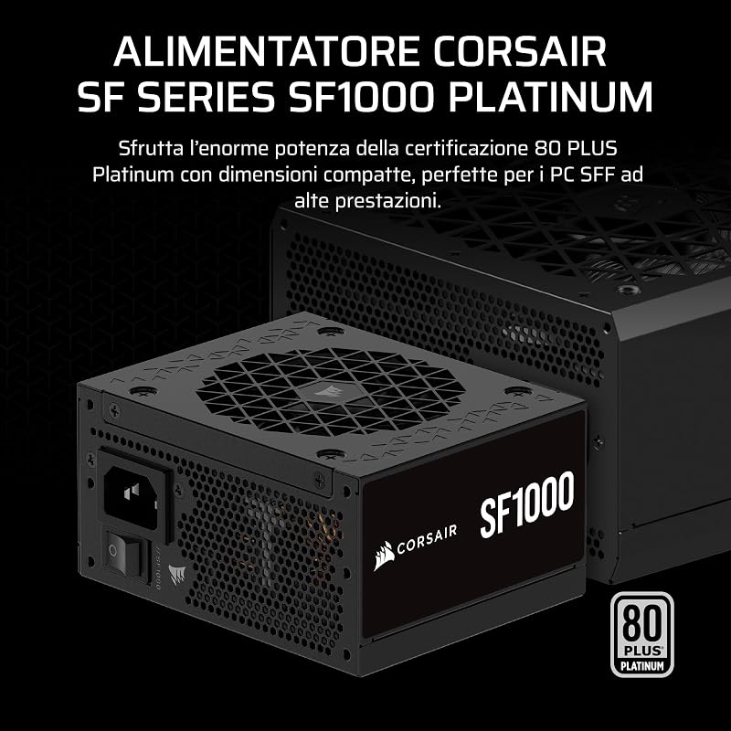 Sf Series Sf1000 - Netzteil (intern) - Atx12v 3,1 - Eps12v - 80 Plus Platinum - Wechselstrom 100-240 V - 1000 Watt - Europa (cP-9020257-Eu)