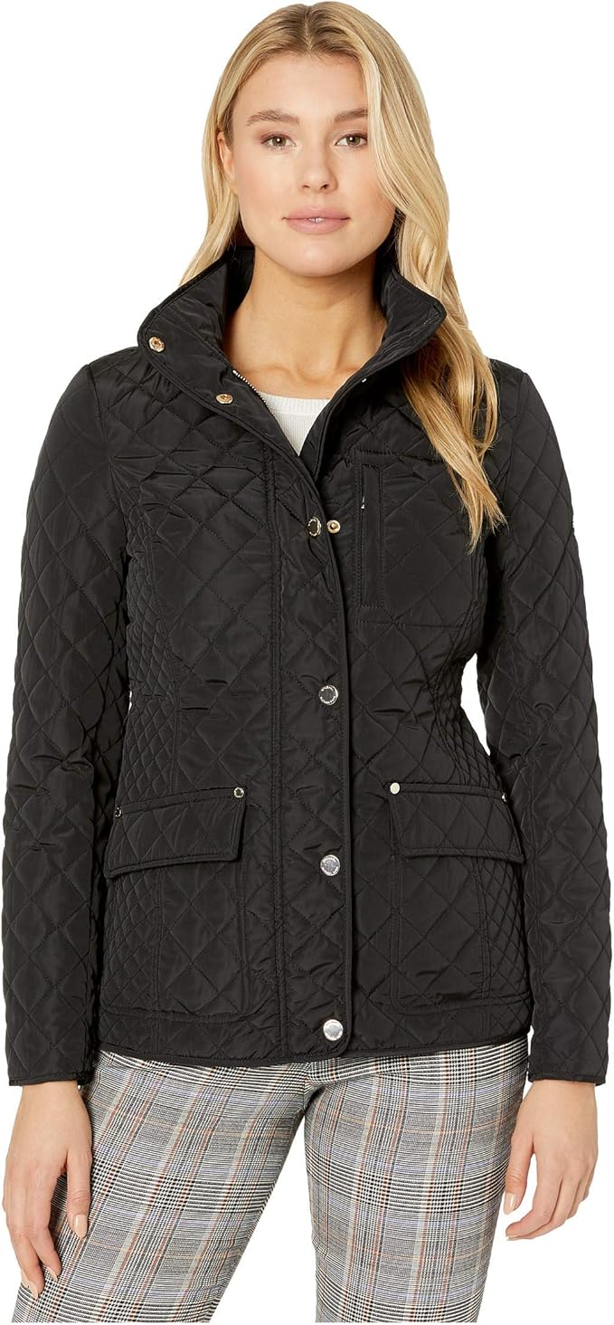 Michael Michael Kors Short Quilt Light Jackets for Women M424481TZ Amazon.co.uk Clothing