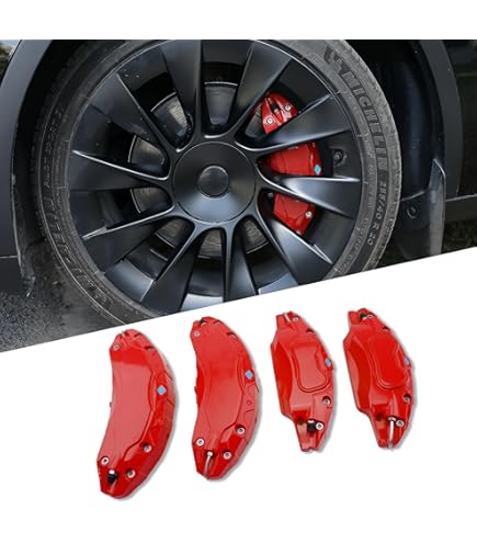 4pc Brake Caliper Covers For Audi A7 – Custom Black Aluminum Covers, Front & Rear Set