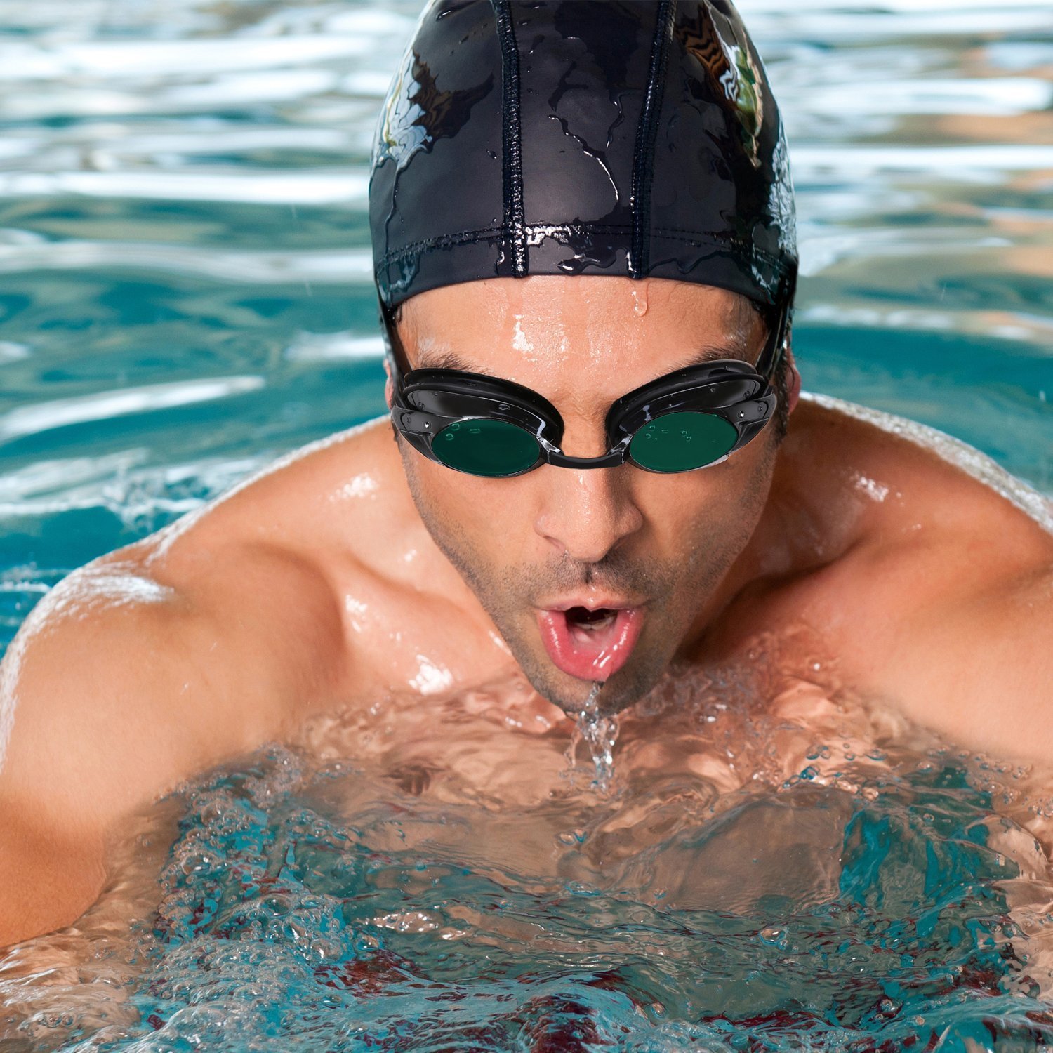 Swim code. Swimming man. arab swimmer man.