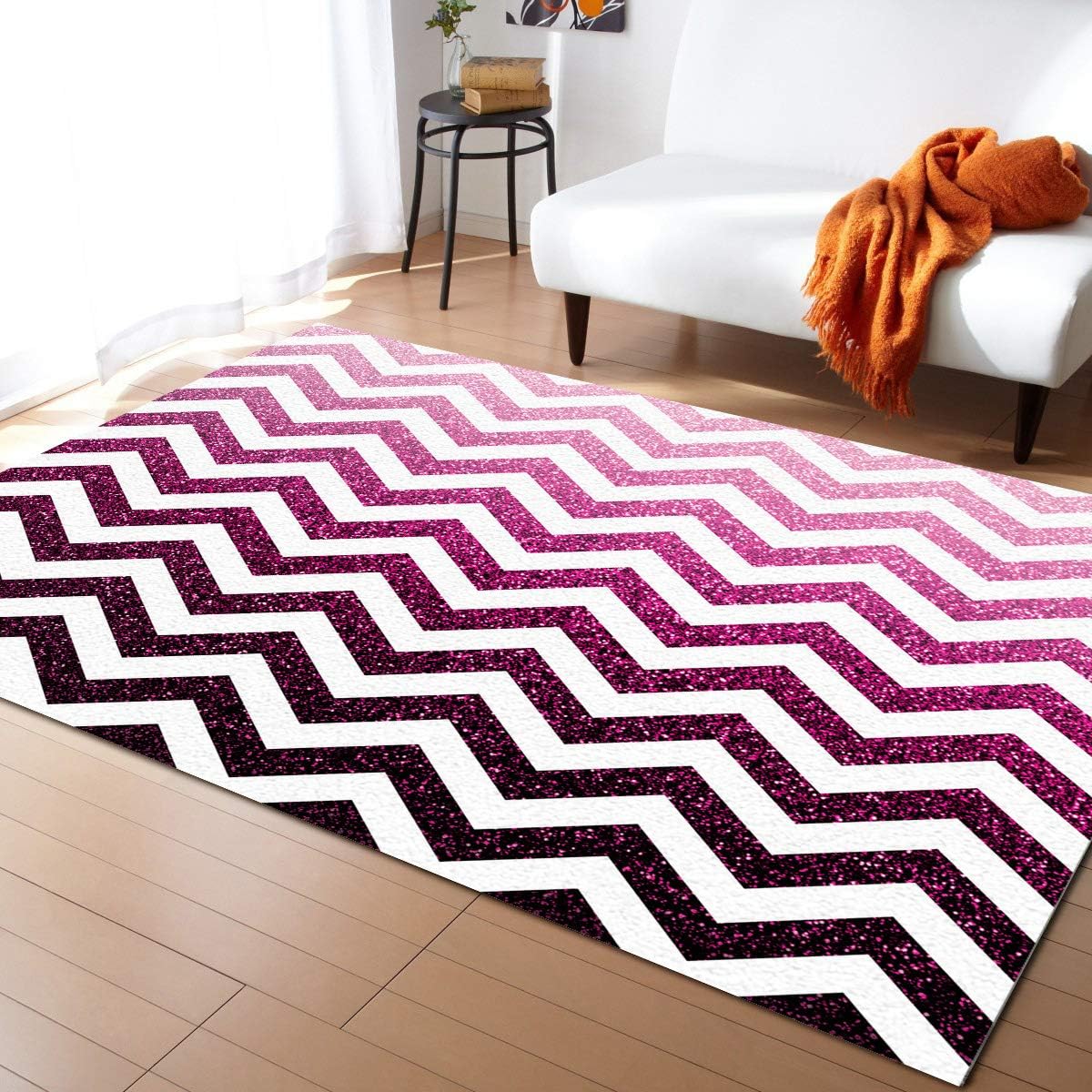 Large Rectangle Area Rugs Shape Durable Low Pile 4' x 6