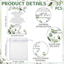 Barydat 50 Sets Wedding Favors for Guests Bulk
