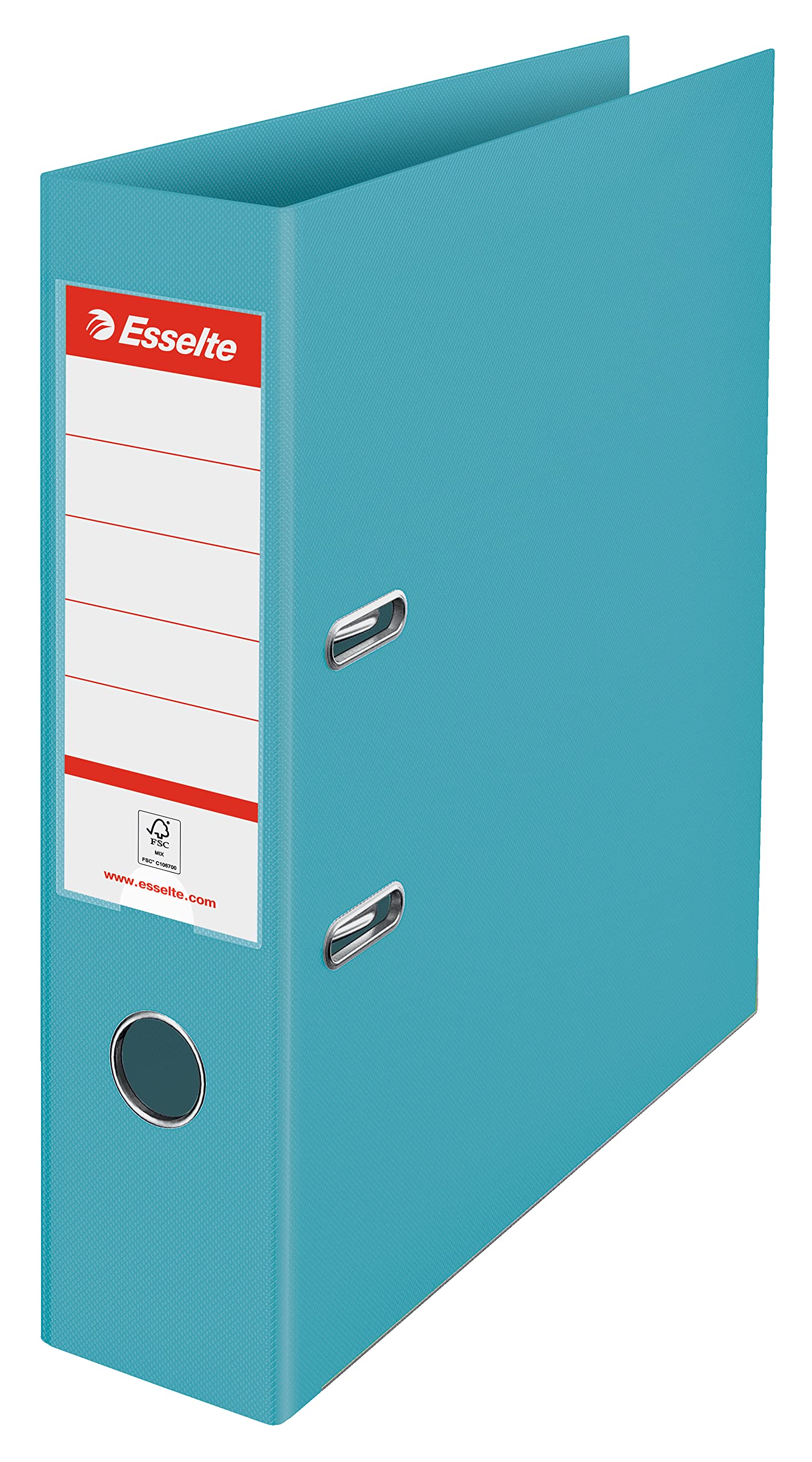 Esselte Lever Arch File, 500 Sheet Capacity, 75mm Spine, Light & Durable A4 Folder, Home/Office Use, Embossed Pattern, Colour'Breeze Range, Blue, 626212