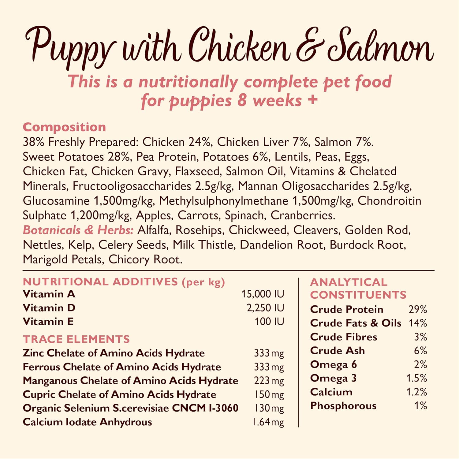 lily's kitchen puppy chicken & salmon