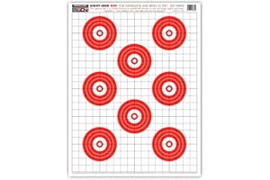 THOMPSON TARGET Sight Seer Paper Bullseye Shooting Targets for Pistol & Rifle 19"x25"