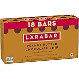 LÄRABAR Peanut Butter Chocolate Chip, Gluten Free Fruit & Nut Bar, 18 Ct
