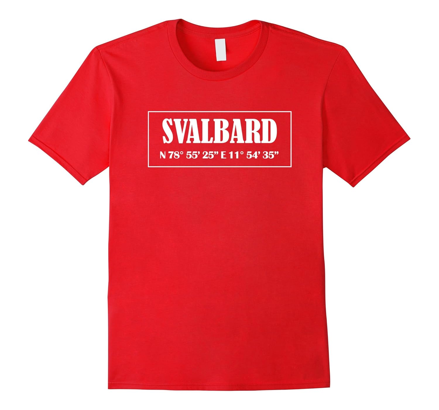 Svalbard Norway City Coordinates T-Shirt-Rose