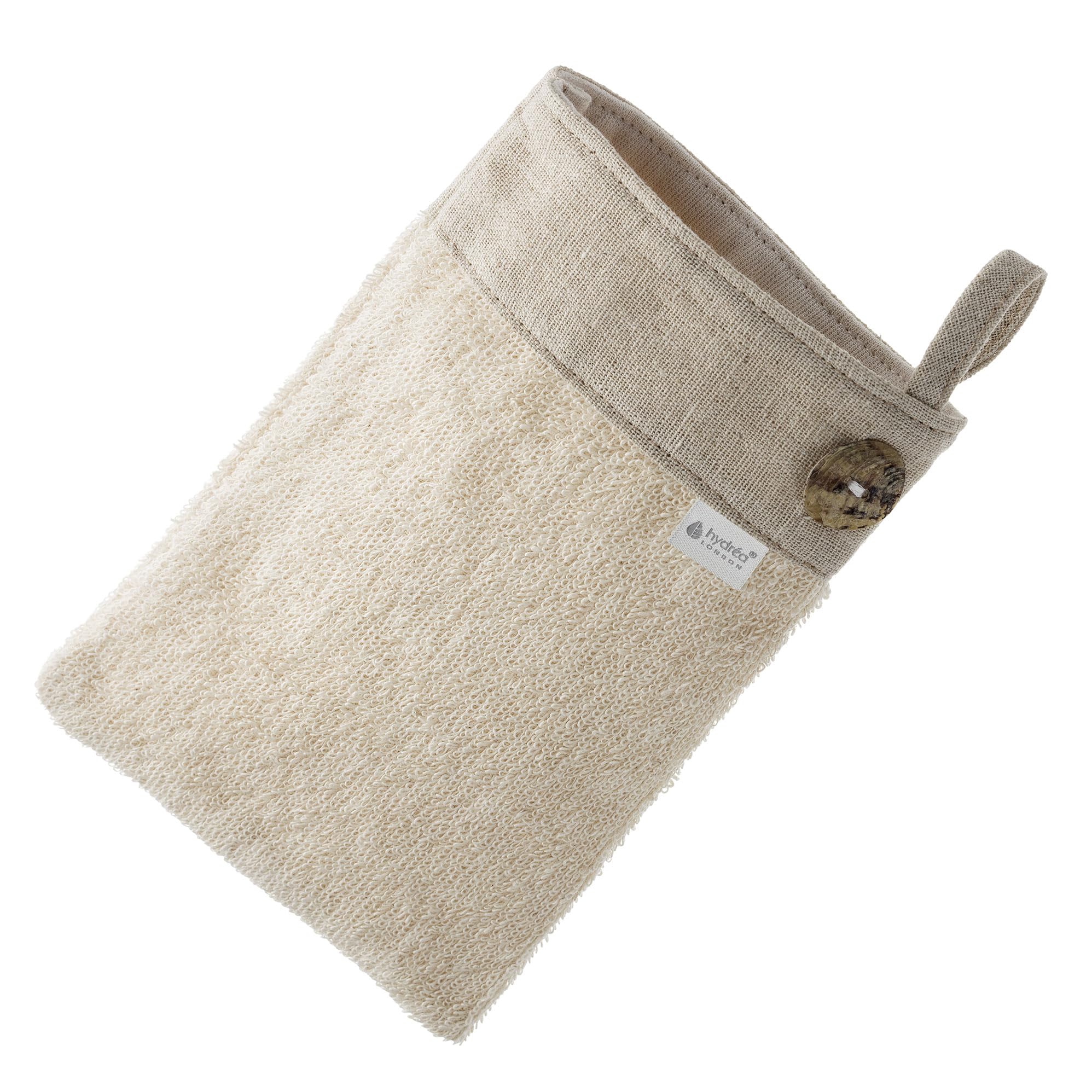 Hydréa London Linen Sisal and Linen Exfoliating Bath/Shower Mitt