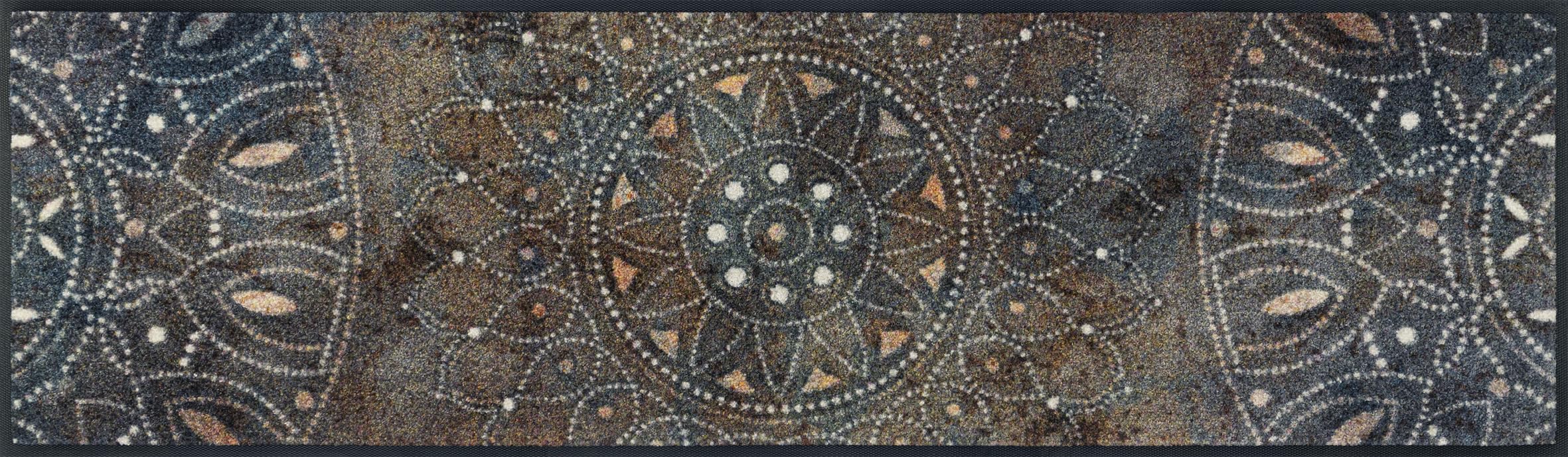 Wash+Dry Madhana Door Mat, 35 x 120 cm, Washable for Indoor and Outdoor Use, Colourful