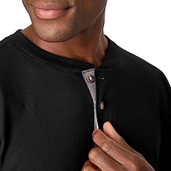 Hanes Men's Beefy Long Sleeve Three-Button Henley