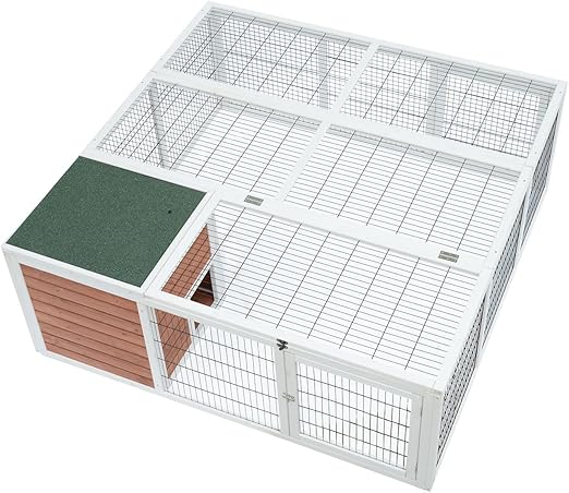 enclosed rabbit run
