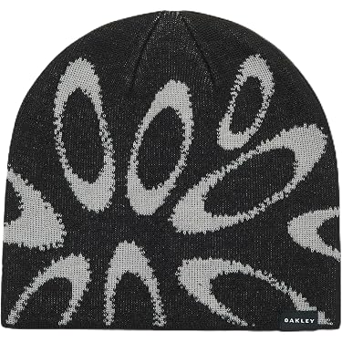 Oakley Mens Ellipse Graphic Beanie, Black/Grey, One Size : Amazon