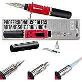 Berkling BSG-568 3-IN-1 Cordless Butane Gas Soldering Iron, Heat Gun Blower, Mini Torch - Self-Ignite, Instant Start, Recharg