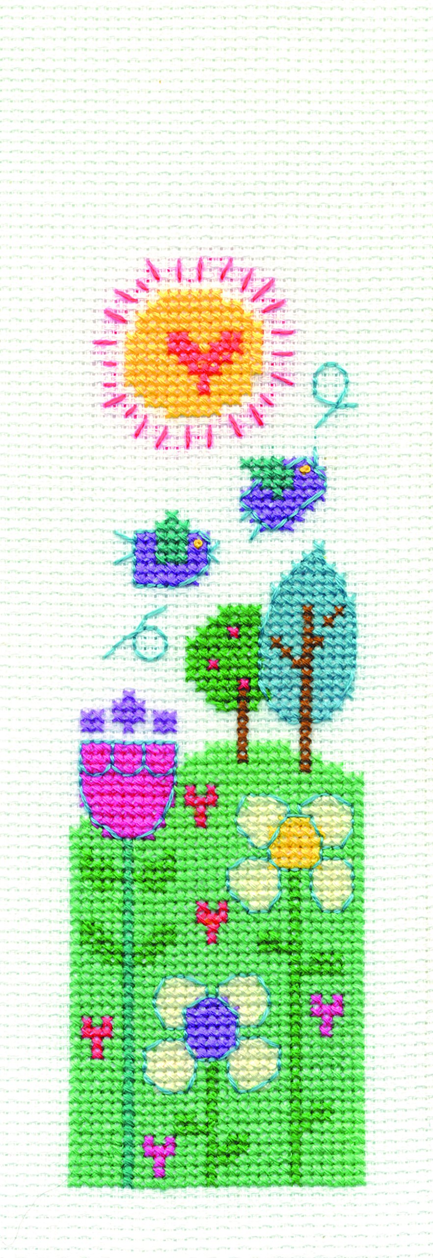 DMC "Beautiful Day Bookmark 14 Count Cross Stitch Kit, Multi-Colour