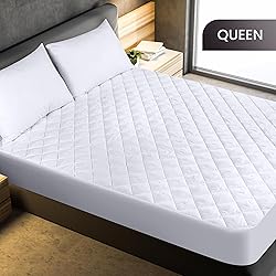 Utopia Bedding Quilted Fitted Mattress Pad, Queen