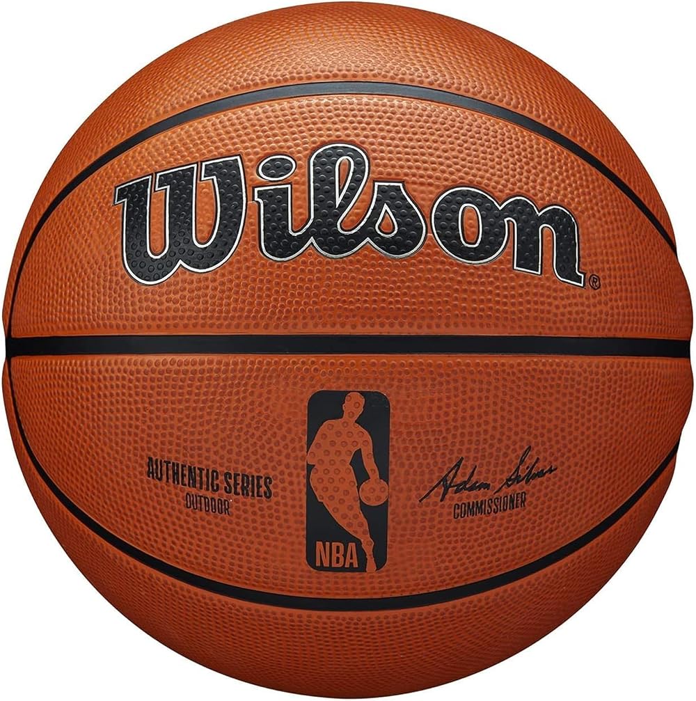 Wilson NBA Authentic Series Outdoor Basketball Size 6 Tackskin Brown