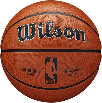 Wilson NBA Authentic Series Outdoor Basketball Size 6 Tackskin Brown