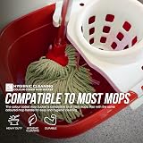 TDBS Colour Coded Mop Bucket 12L with Wringer Red – 620g view 6