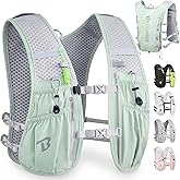 BECOJADDE Running Vest Hydration Backpack for Men Women, 5L Lightweight Running Backpack Hydration Pack for Marathon, Trail, Cycling, Hiking, Jogging