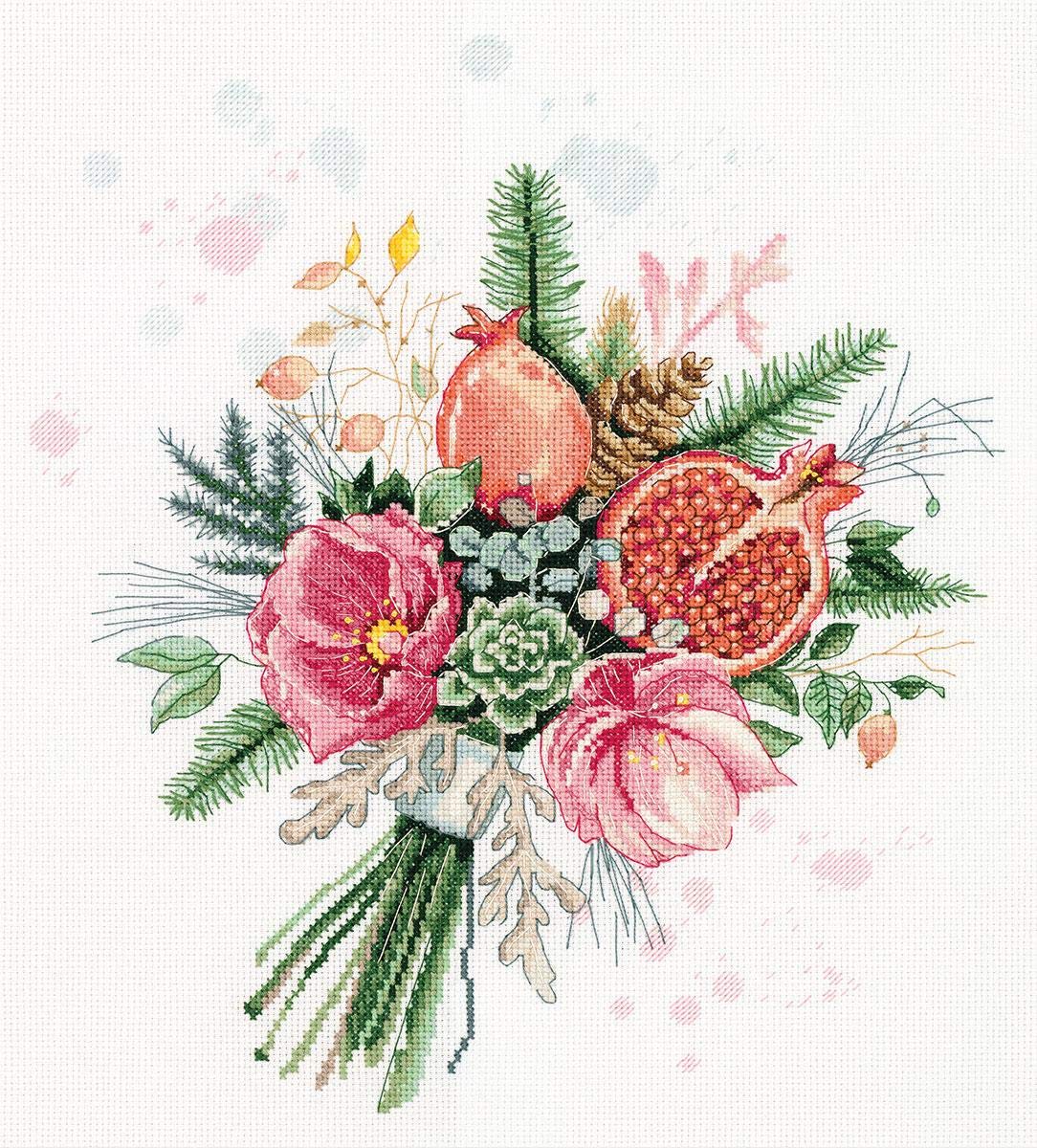 PANNA Cross Stitch Kit, Multicoloured, 28,5x32,5cm