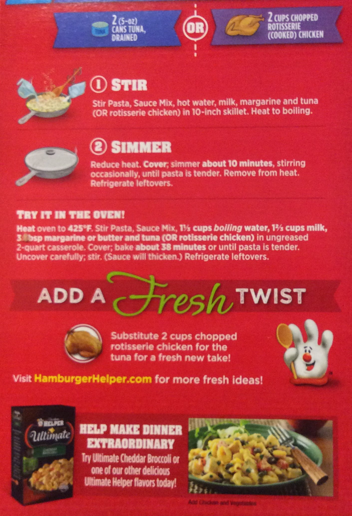 Betty Crocker TUNA CREAMY BROCCOLI Tuna Helper 6.4oz (3 Pack) on