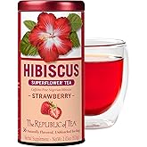 The Republic of Tea – Hibiscus Strawberry Tea, 36 Tea Bags, Herbal Blend, Caffeine Free, Gluten Free
