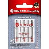 SINGER Sewing Machine Needles, Set of 3, Size 110/18