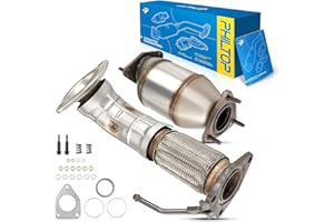 PHILTOP Rear Catalytic Converter Compatible with 2008-2012 Accord 2.4L, 2009-2013 TSX 2.4L - Replace# 16436, 642118, 41016, 52473, 28176 Direct-Fit Stainless Steel (EPA Compliant)