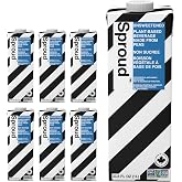 SPROUD Dairy Free Milk UNSWEETENED Flavor, Vegan Milk with Plant-Based Pea Protein, Shelf Stable Non-GMO, 1 Liter (Pack of 6)